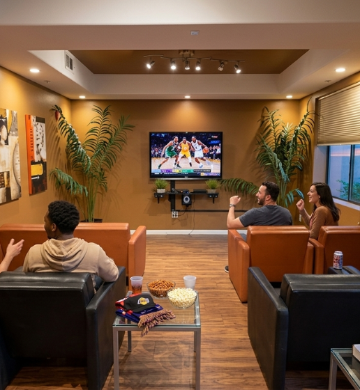 Living room of a City Lights on Fig apartment